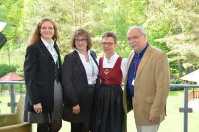 The confirmed executive committee. From left to right: Sophie Blainville-Wellburn (France), treasurer; Wiesia Gąsiorowska (Poland); vice treasurer; Elisabeth Hönigsberger (Austria), vice executive secretary; Henrik Dethlefsen (Denmark), executive secretary