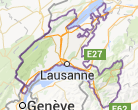 Mapa Lausanne