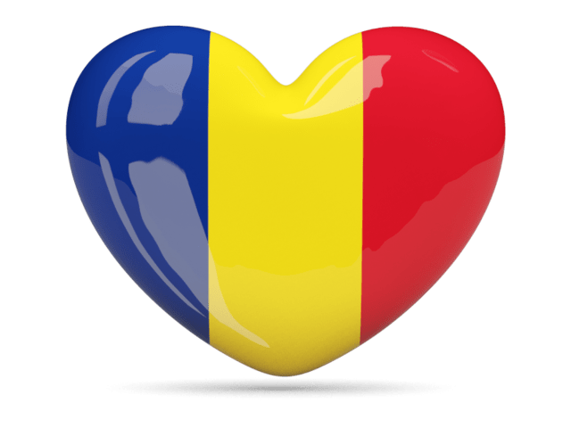 Romania Heart Icon 640