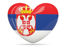 Serbia Heart Icon 256