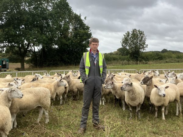 Reuben crowter pictured on the farm at easton college resized